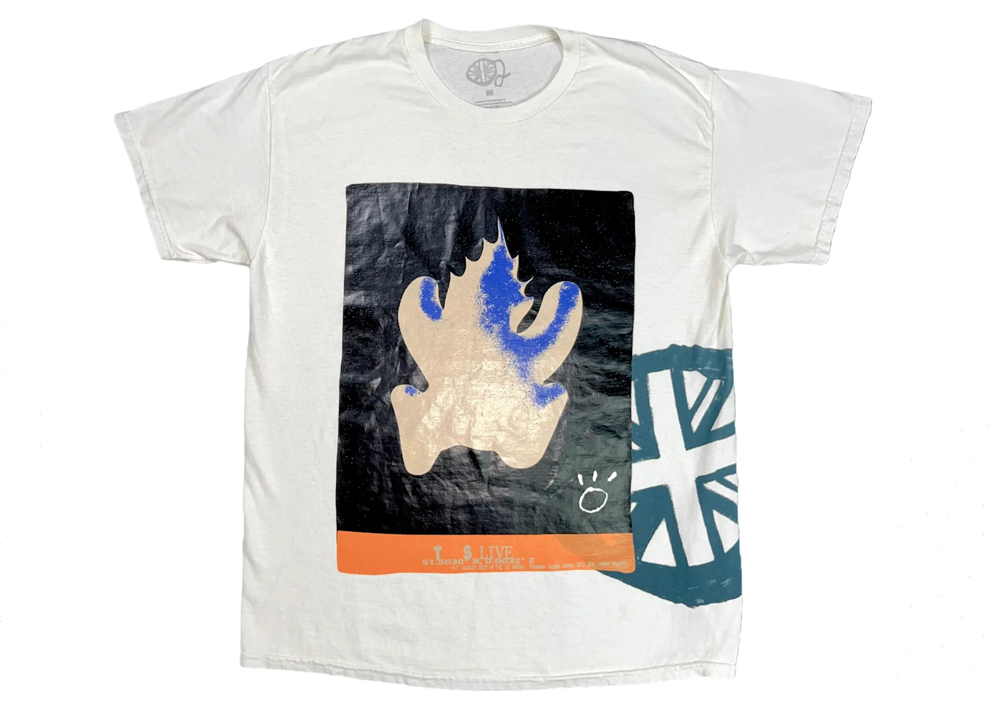 Travis Scott O2 Live Burning Man T-shirt White メンズ - SS22 - JP