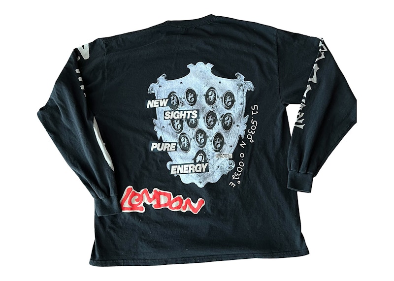 Travis Scott O2 New Sights L/S T-shirt Black Men's - US