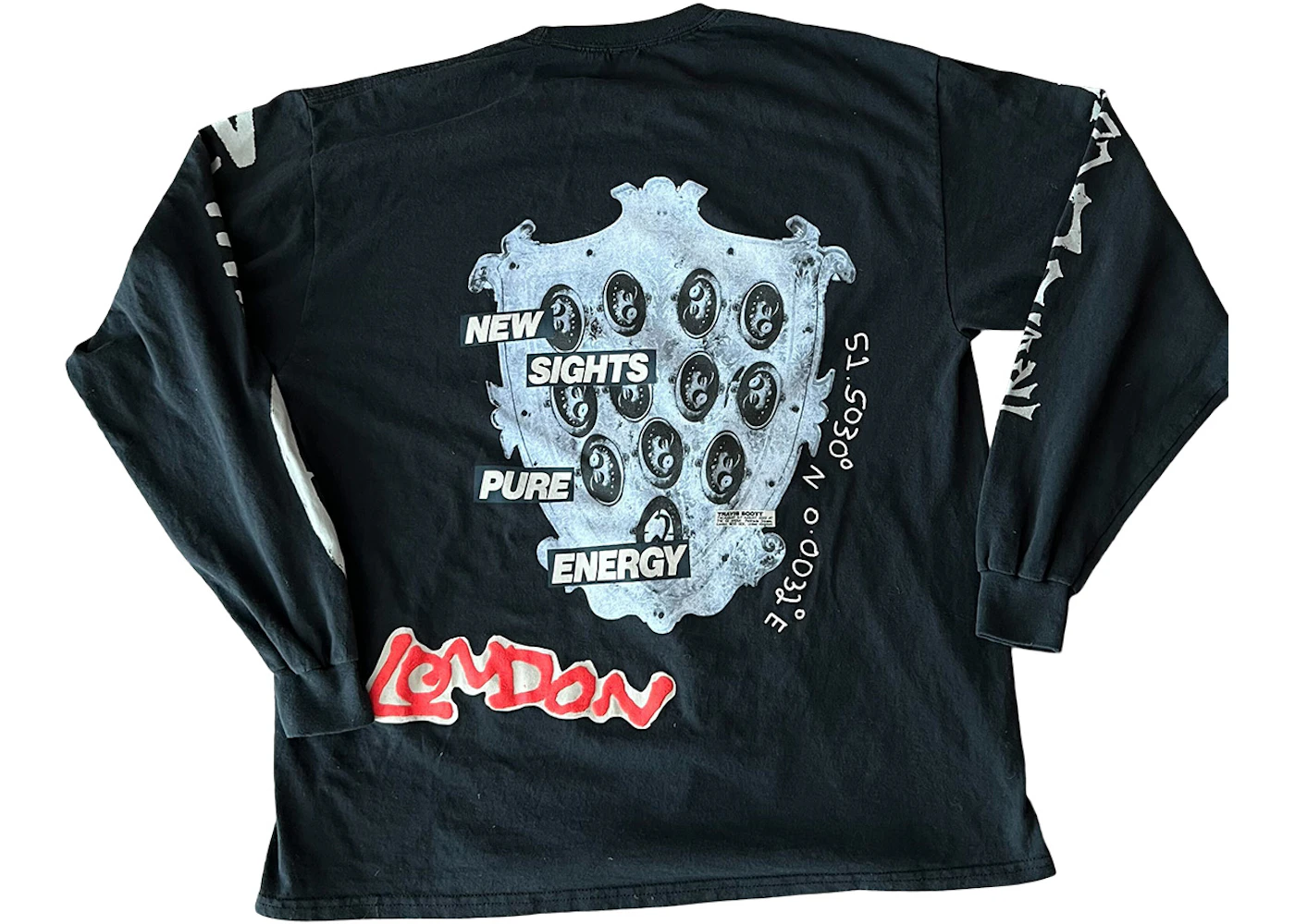 Travis Scott O2 New Sights L/S T-shirt Black Men's - US