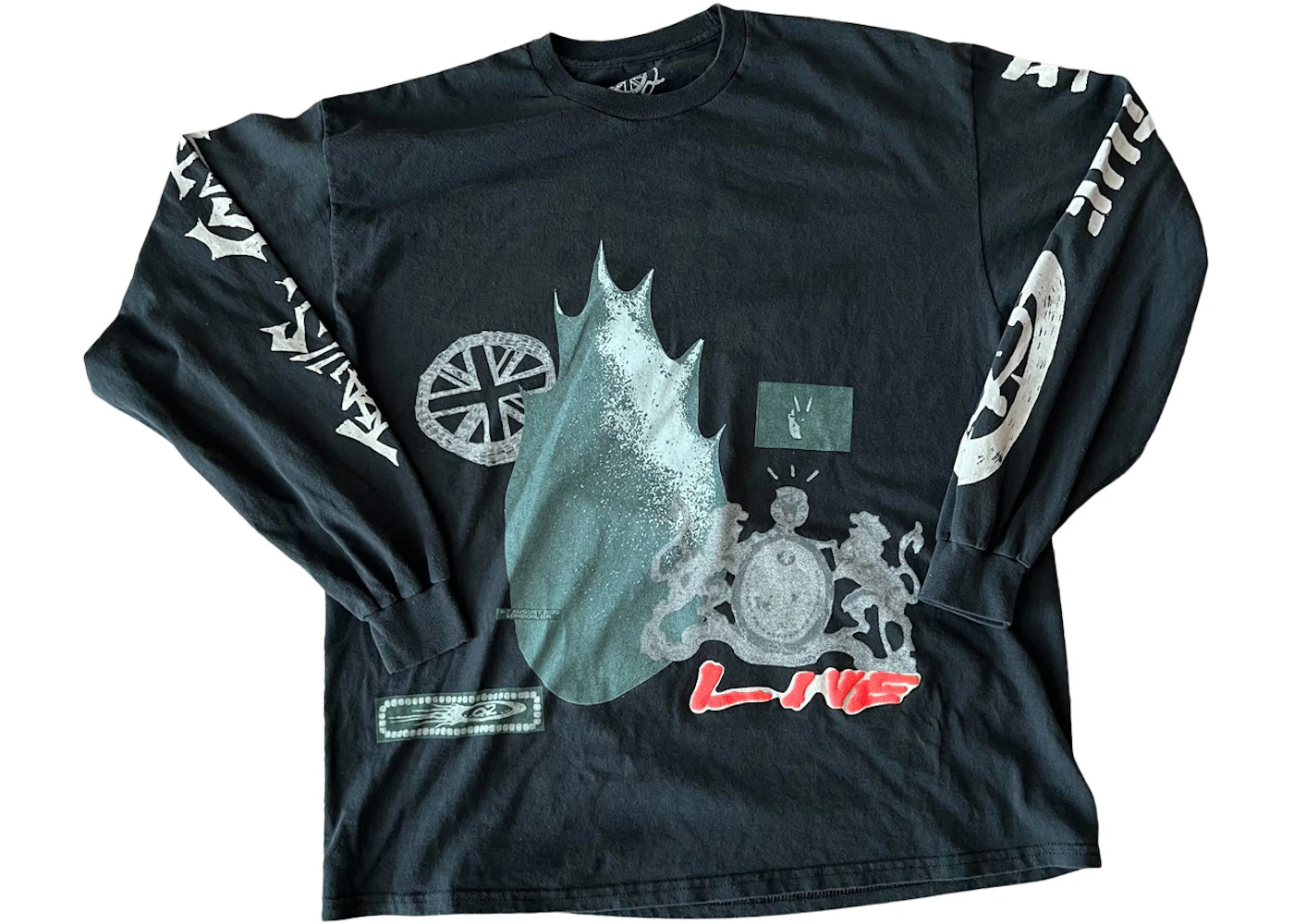 Travis Scott O2 New Sights L/S T-shirt Black Men's - US