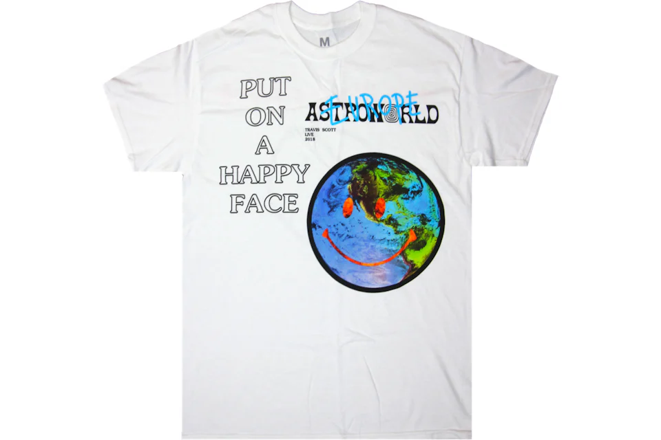 Astroworld put on top a happy face hoodie