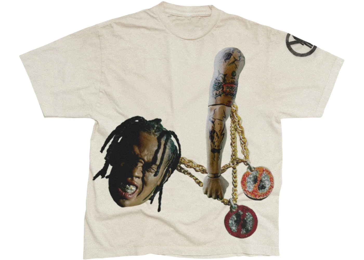 Travis Scott Rodeo 10 Years Chain Tee White Men's - FW25 - US