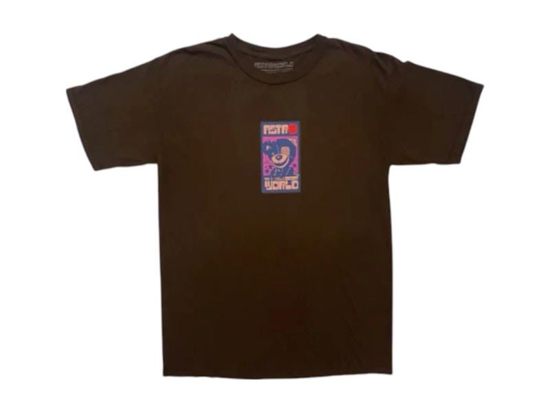 Pre-owned Travis Scott Men's  Scare Bear Tee T-shirt In Brown