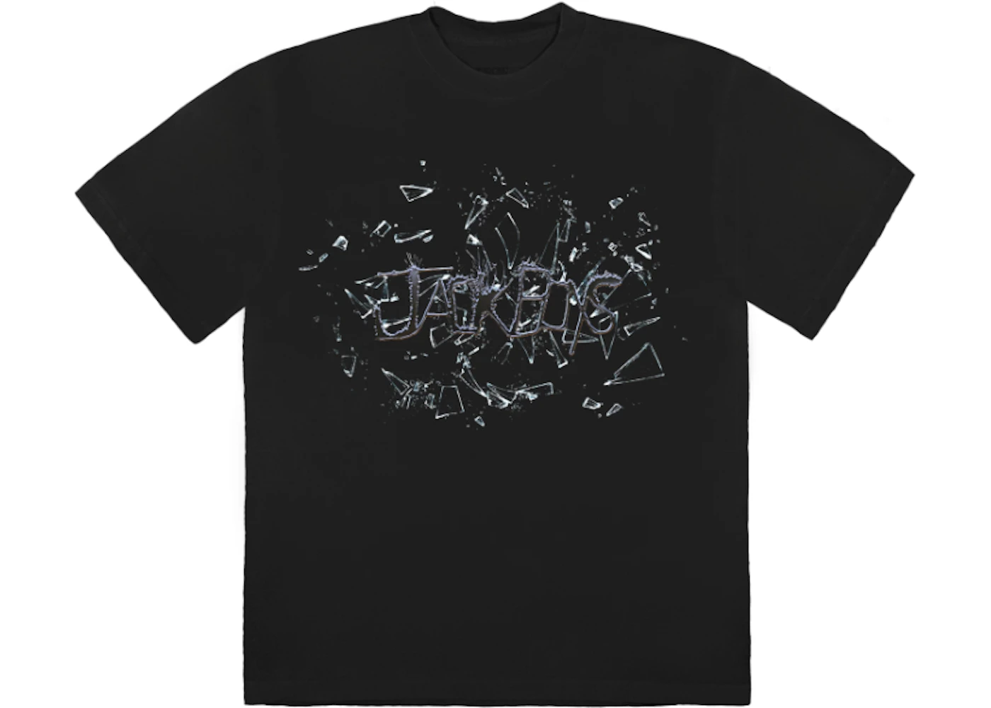Travis Scott Jack Boys Shatter T-Shirt Black Men's - FW19 - US Travis Scott Jack Boys Shatter T-Shirt Black Men's - FW19 - US