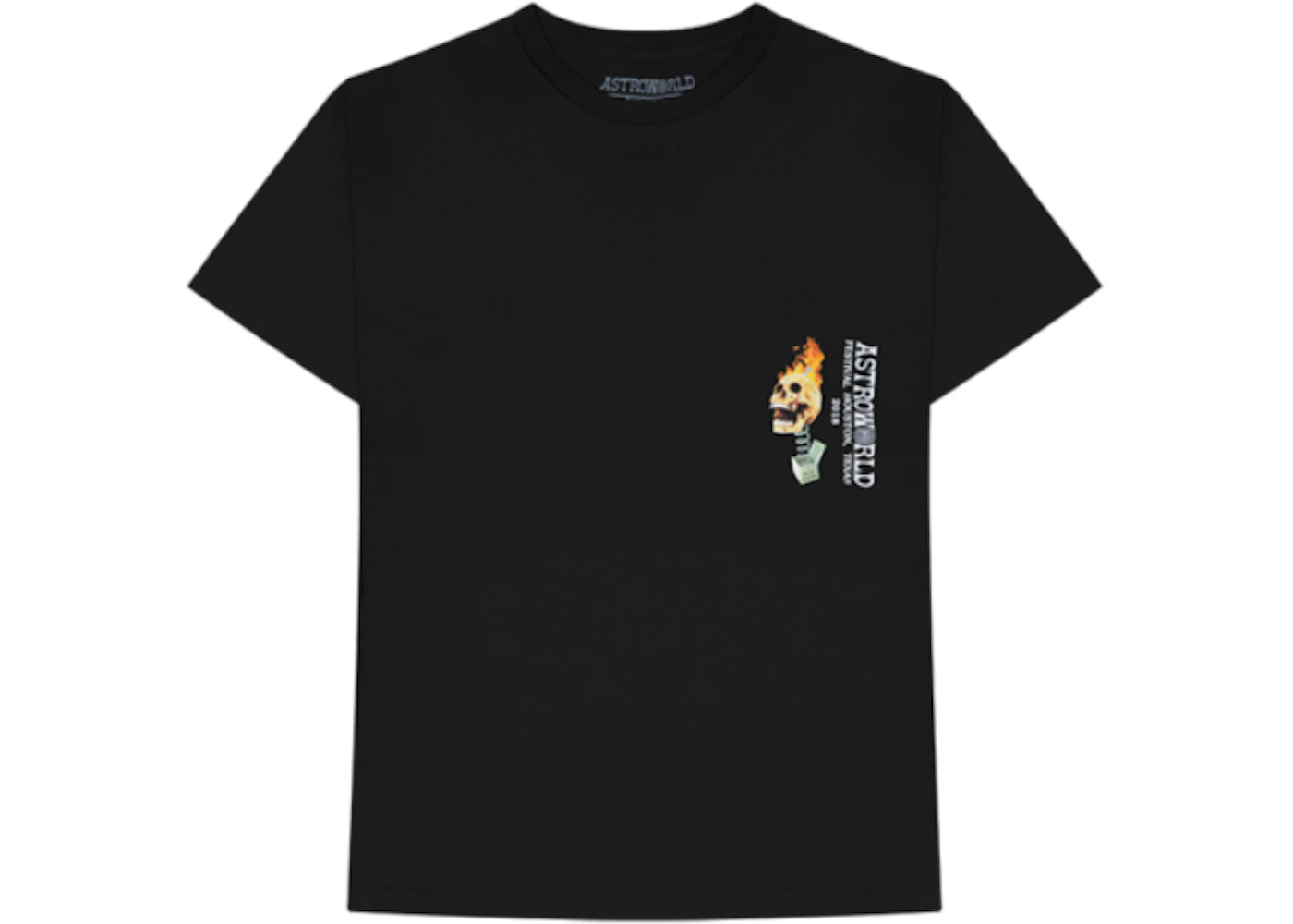Skull t 2024 shirt travis scott