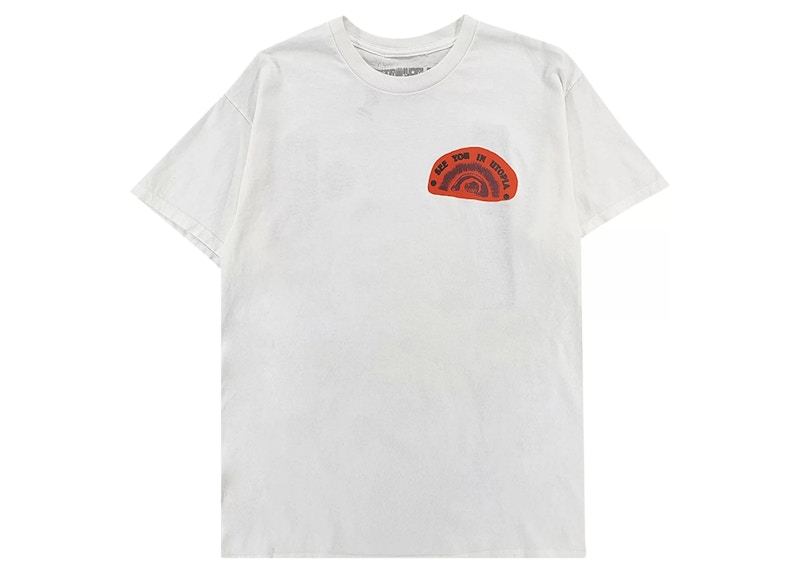 Off white hands and planet tee sale