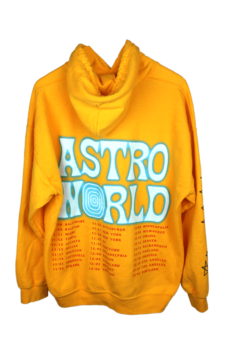 yellow astroworld tour hoodie