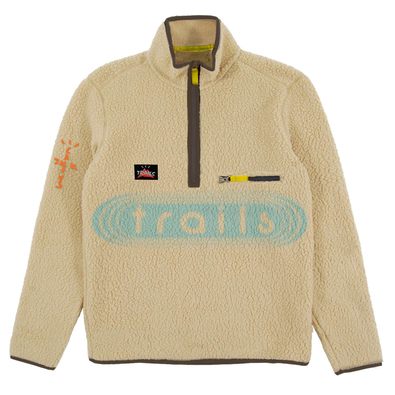 Travis Scott Cactus Jack Half-Zip Sherpa Pullover Natural メンズ ...