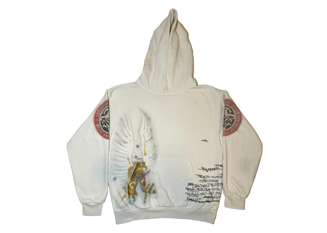 Travis Scott Reverse Utopia Hoodie Black Men's - SS23 - GB