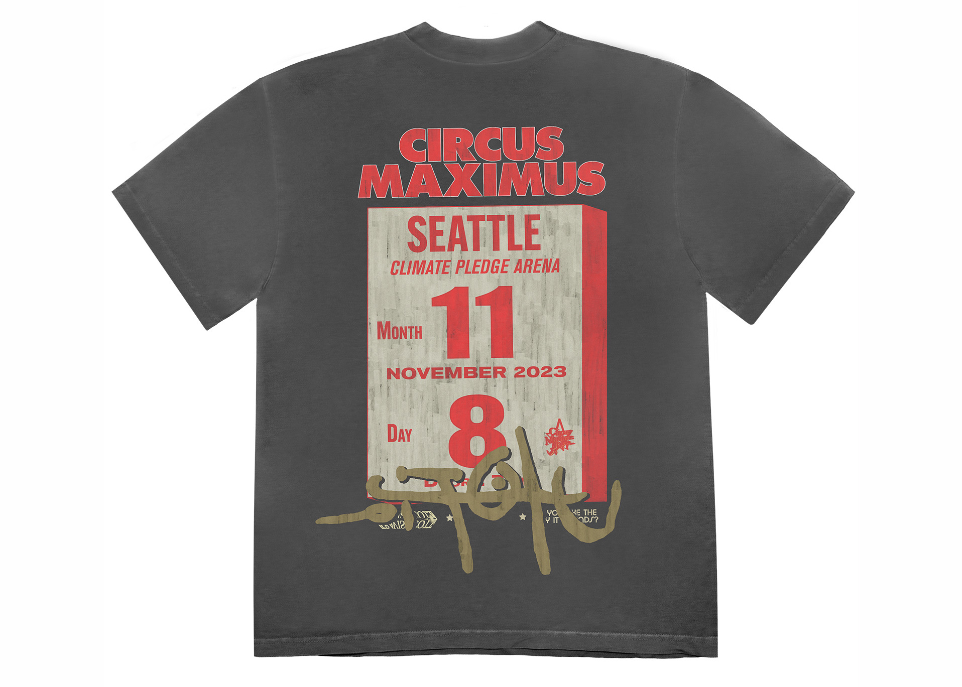 Travis Scott Utopia Is In Seattle T-shirt Black メンズ - FW23 - JP