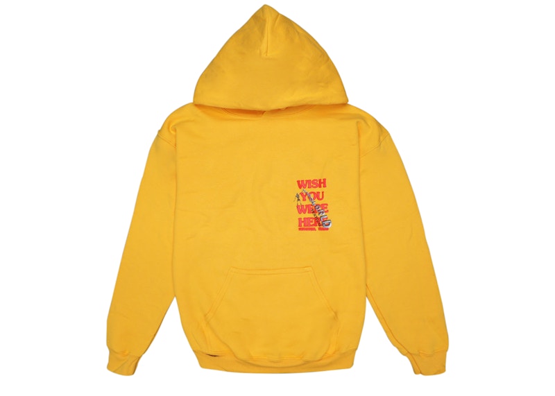 Astroworld 2025 sweatshirt yellow