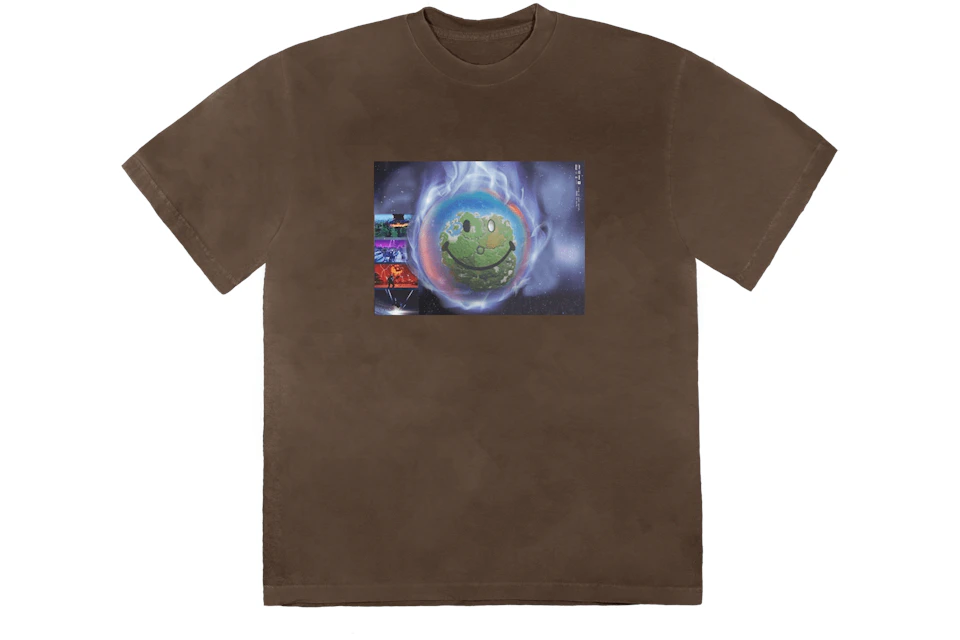 Travis Scott World Event T-Shirt Bleached Black