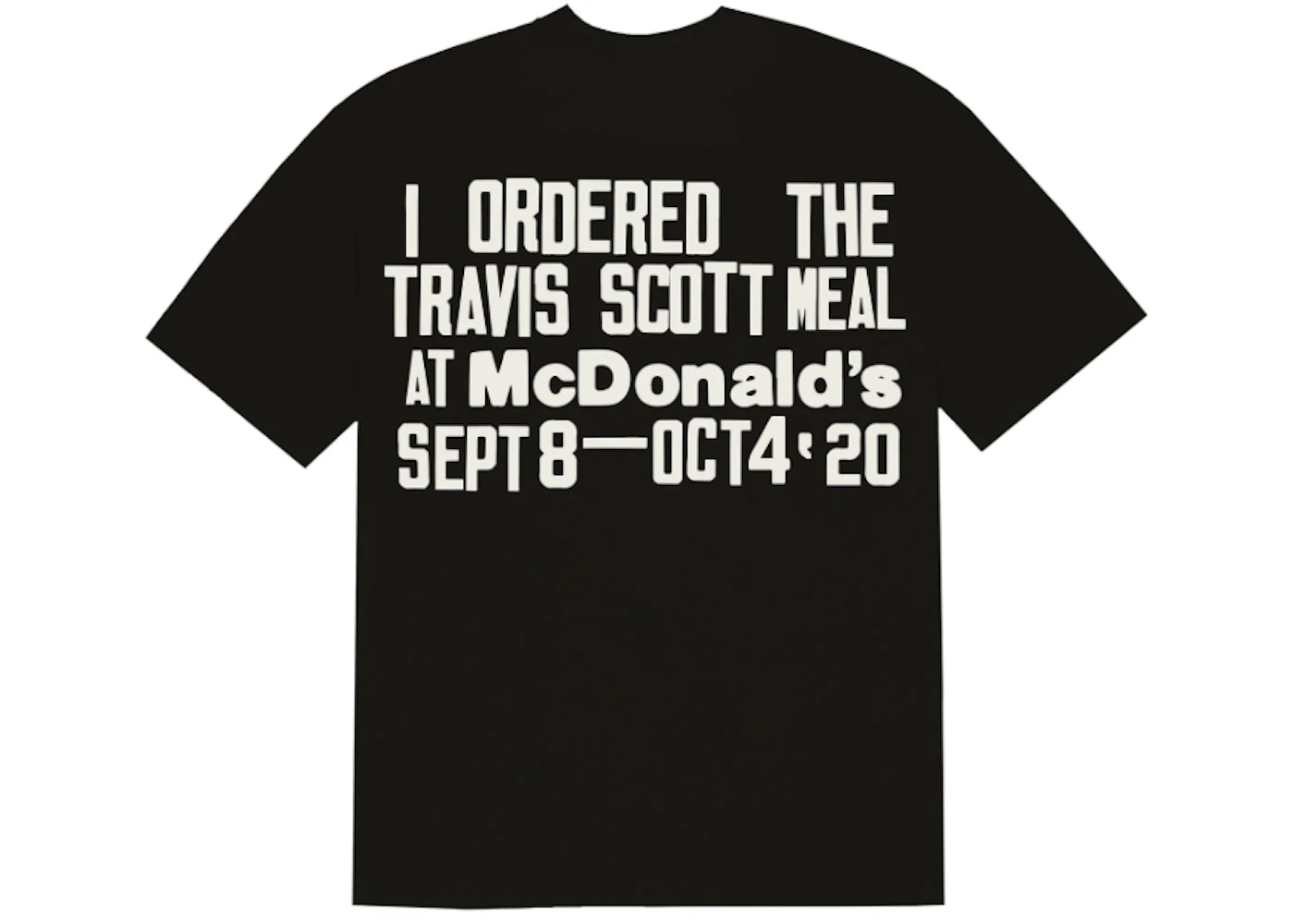 Travis Scott x CPFM 4 CJ Burger Mouth T-Shirt Black Men's - FW20 - US
