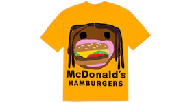 Travis Scott x CPFM 4 CJ Burger Mouth T-Shirt Gold