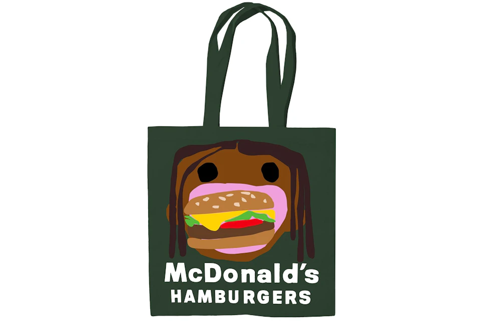 Travis Scott x CPFM 4 CJ Burger Mouth Tote Green