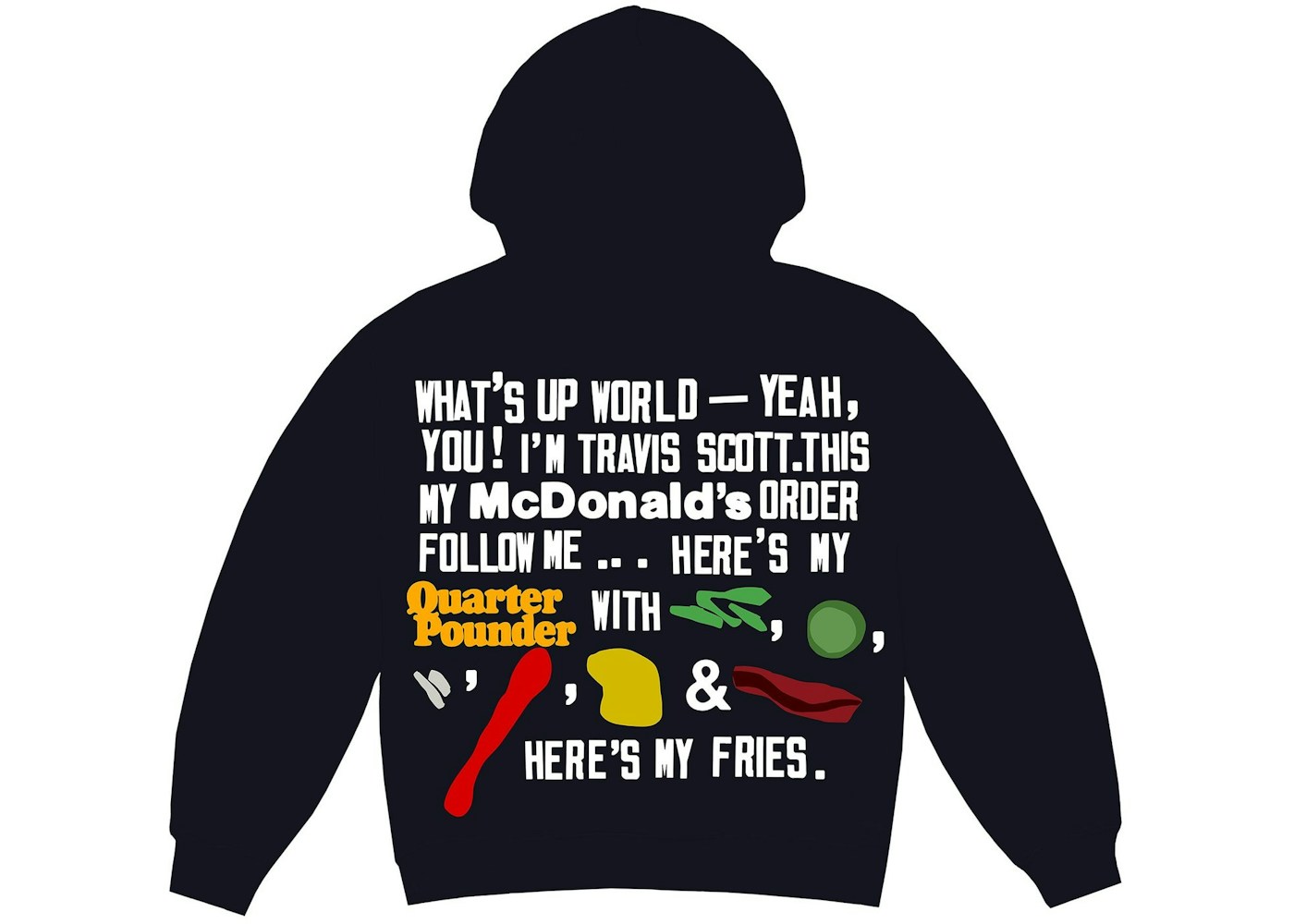 Travis Scott X Cpfm 4 Cj Script Hoodie Black Fw