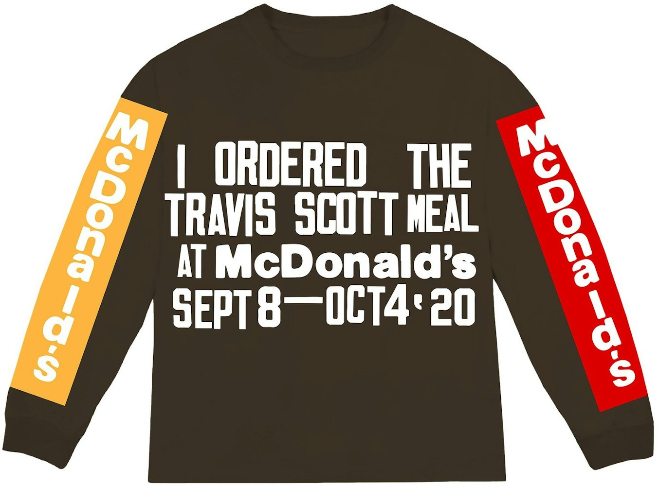 Travis Scott X Cpfm 4 Cj Souvenir L S T Shirt Brown Fw