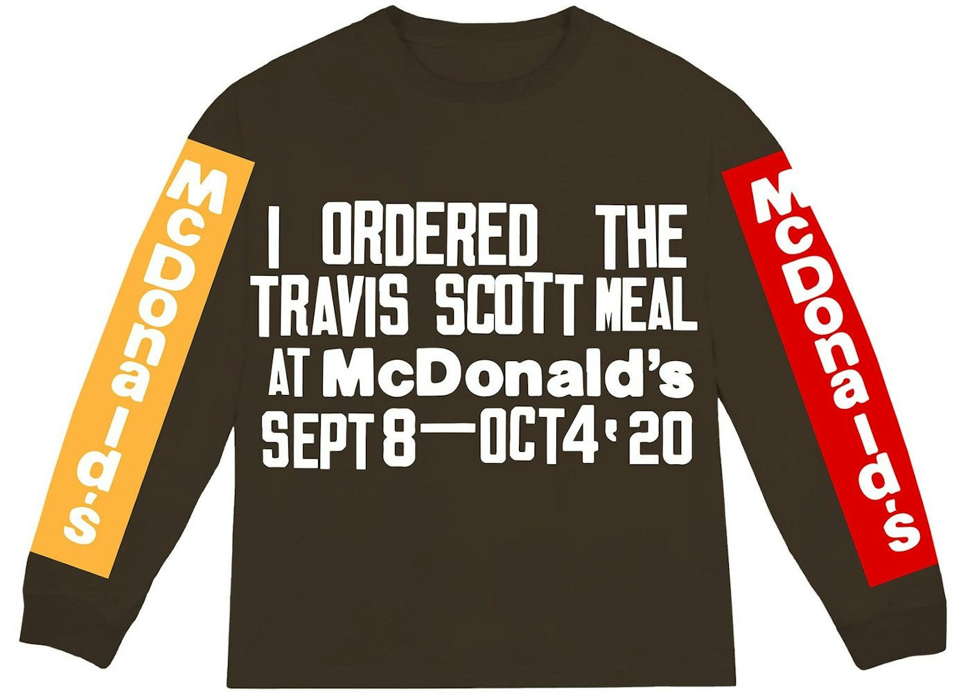 Travis Scott X Cpfm 4 Cj Souvenir L S T Shirt Brown Fw