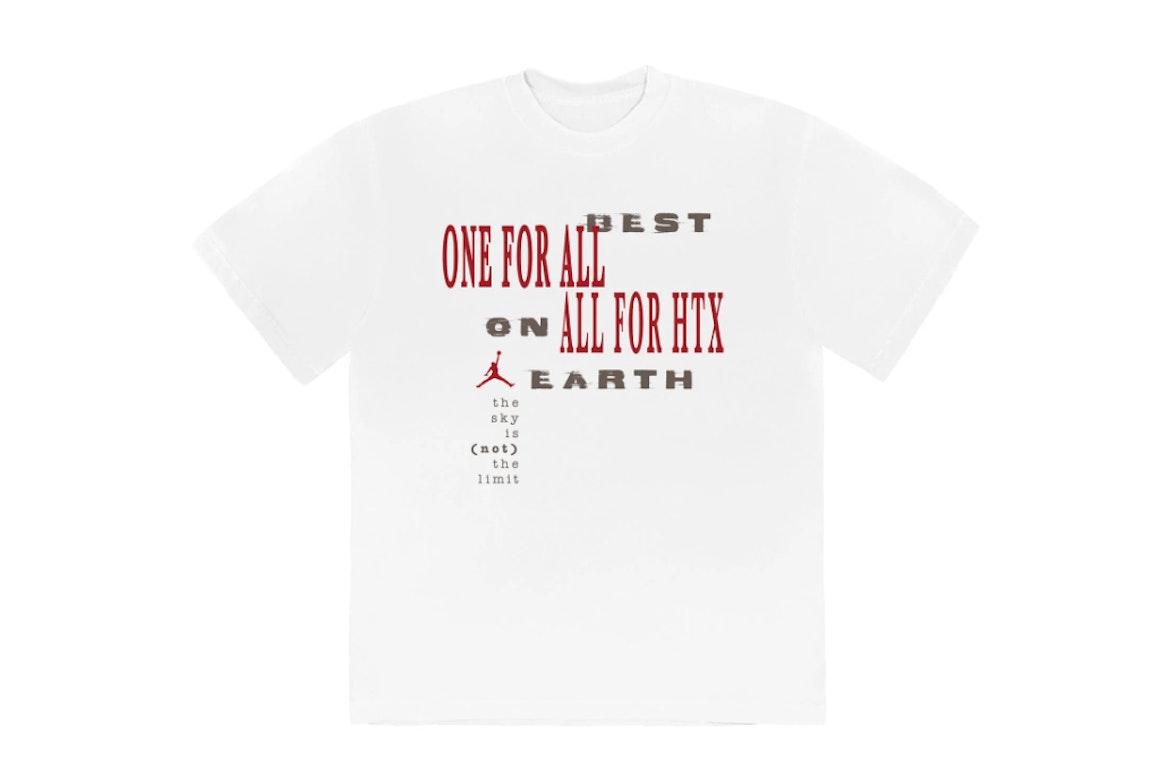 Pre-owned Travis Scott X Jordan Best On Earth T-shirt White