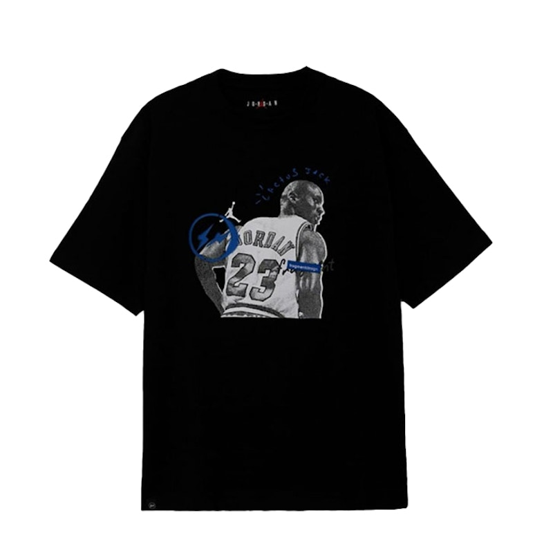 袖丈半袖Air Jordan Travis Scott Fragment Tee