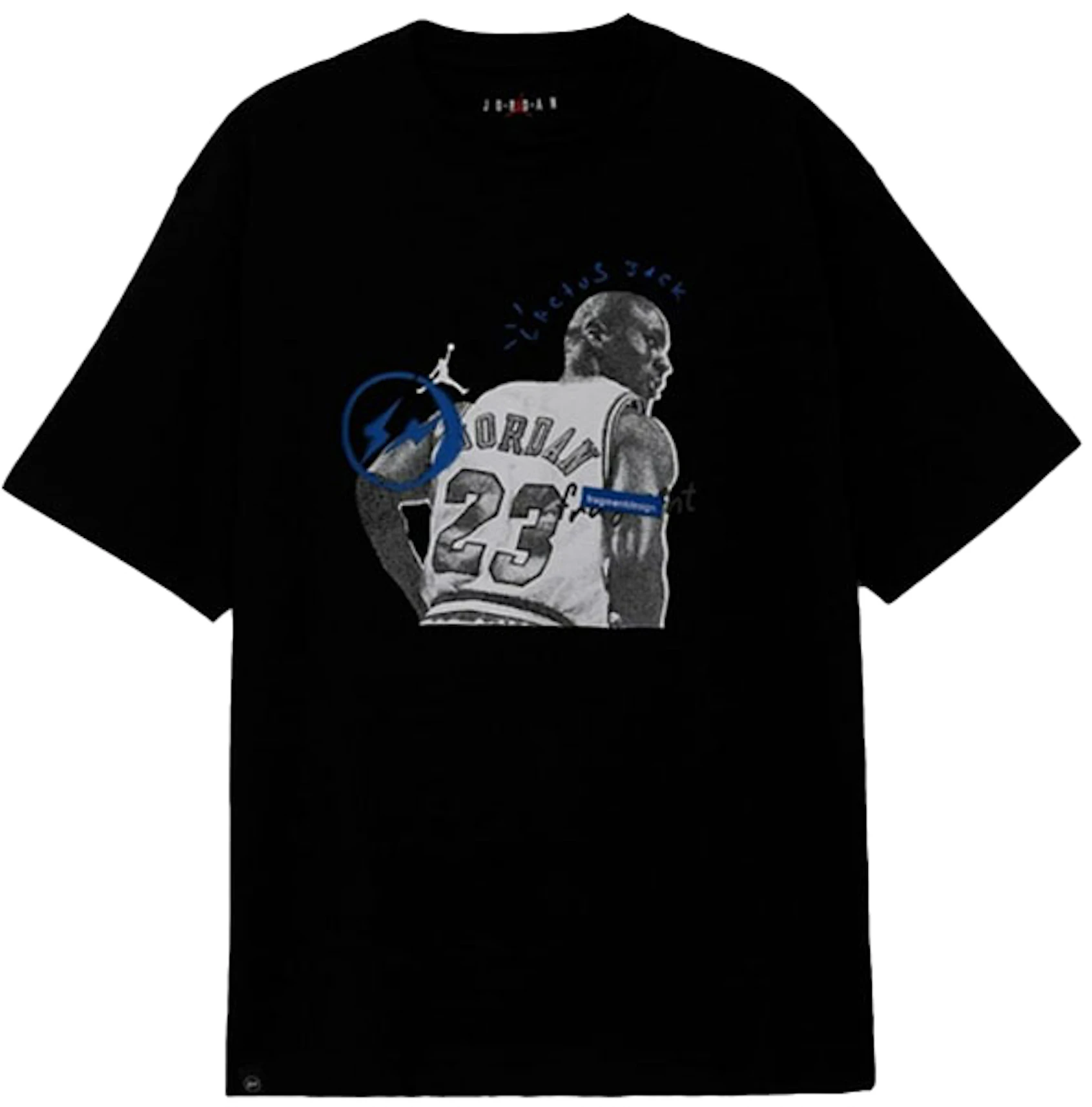 Air Jordan X Travis Scott X Fragment Design T-Shirt (BLACK) | lupon.gov.ph