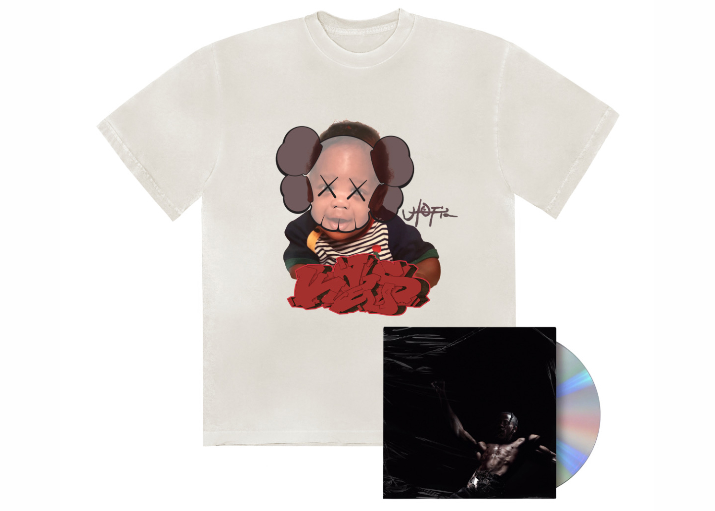 Travis Scott x KAWS Utopia I Tee White Men's - SS23 - US