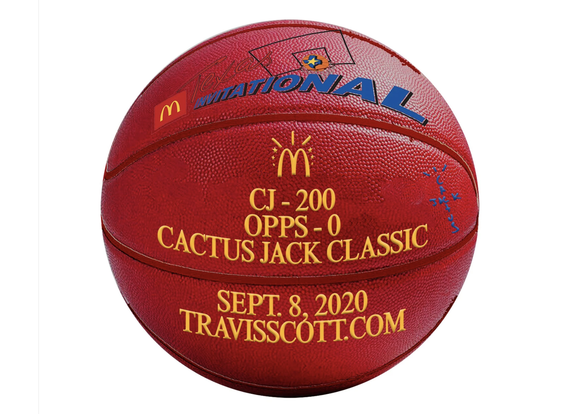 Travis Scott x McDonalds All American 92' Basketball