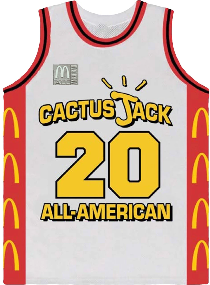 Travis Scott x Mcdonald's Cactus Jack All American Jersey White