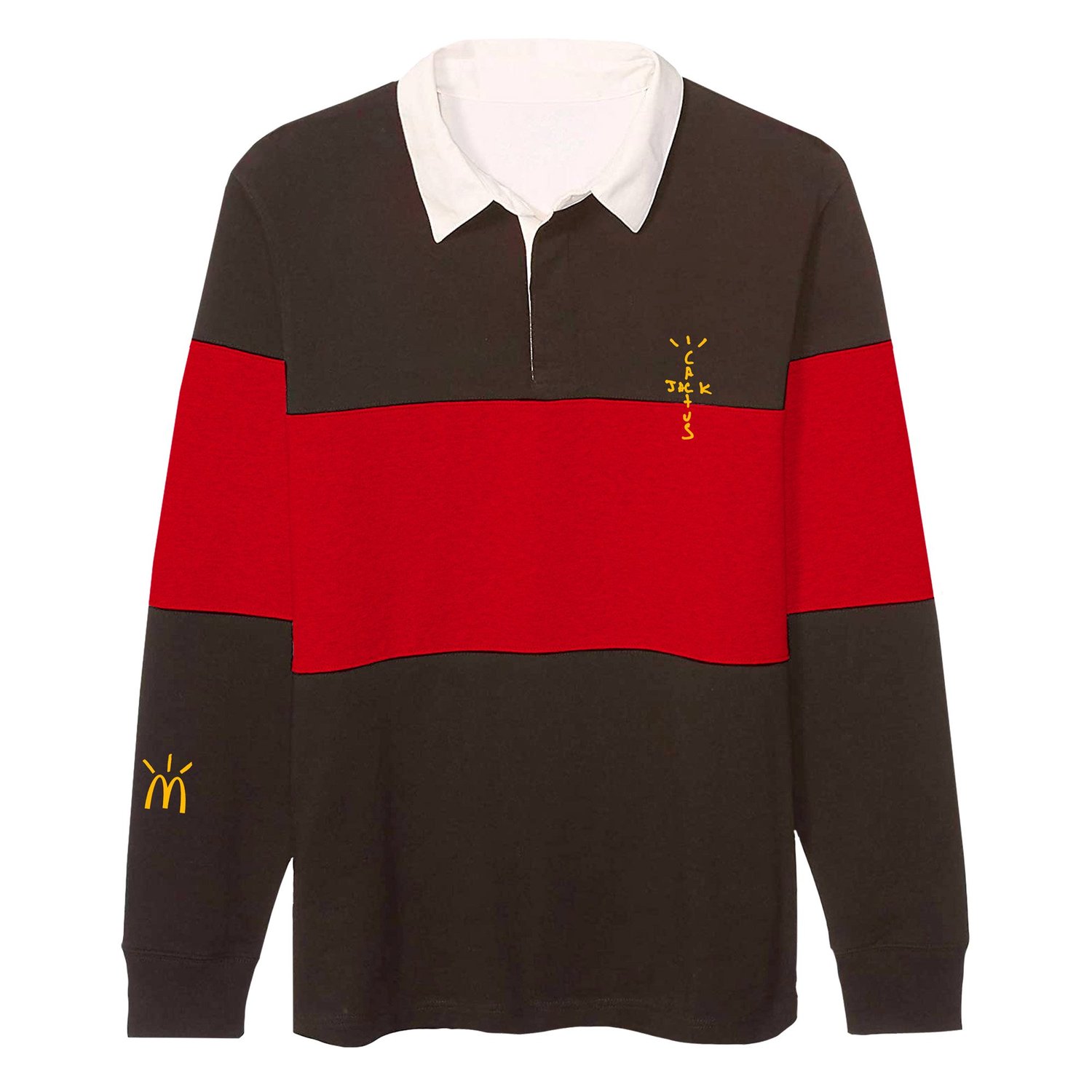 Travis Scott x McDonald's Cactus Jack Rugby Polo Brown/Red