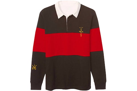 Travis Scott x McDonald's Cactus Jack Rugby Polo Brown/Red Men's