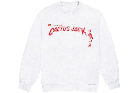 Travis Scott x McDonald's Cactus Jack Spelling II Crewneck White