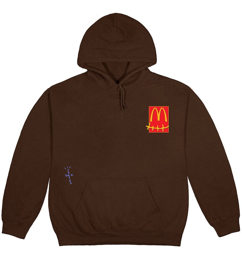Travis Scott x McDonald's Cactus Pack Sticker Hoodie Brown Men's