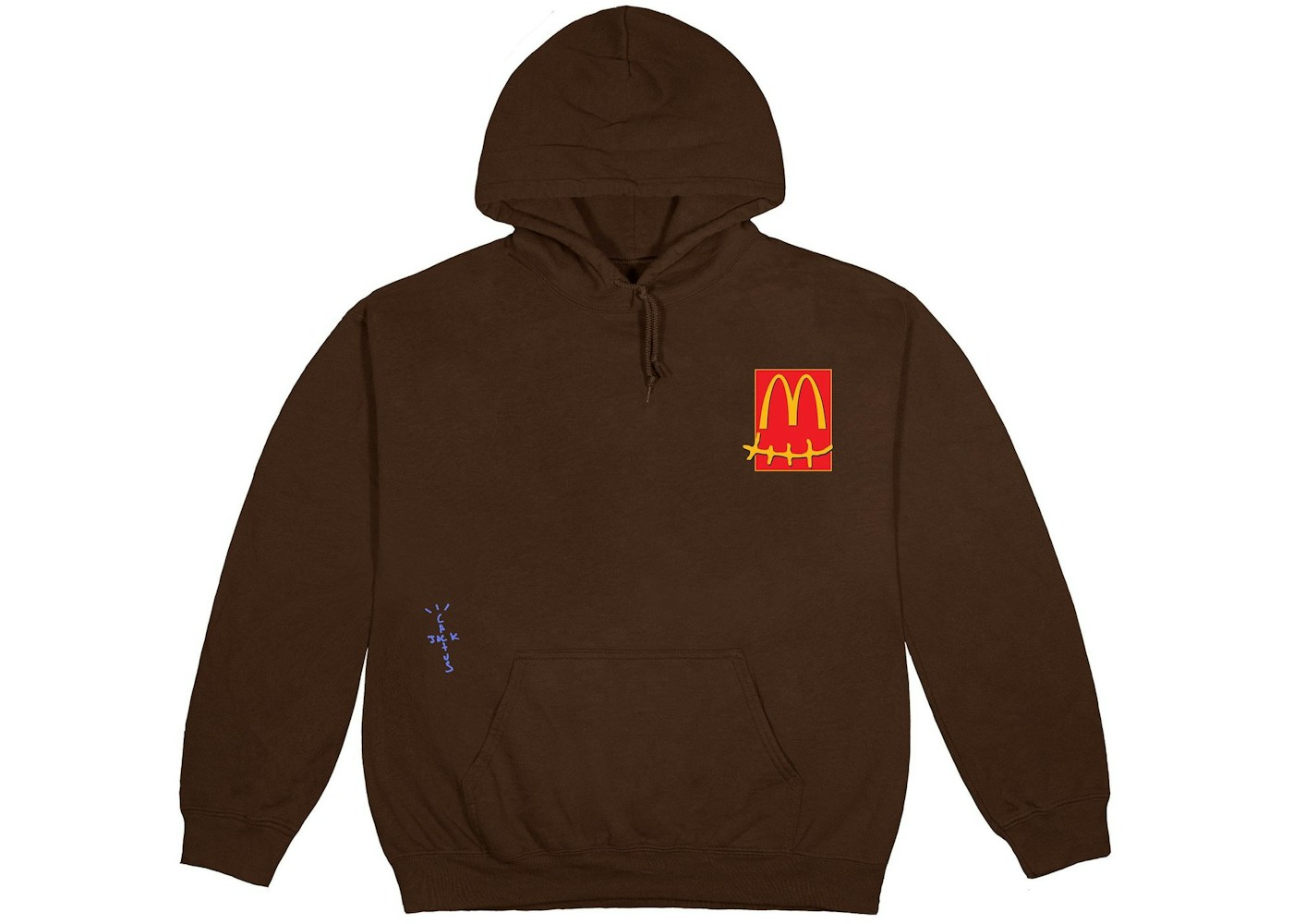 Travis Scott X Mcdonald S Cactus Pack Sticker Hoodie Brown Fw20 Travis Scott X Mcdonald S Cactus Pack Sticker Hoodie Brown Fw20