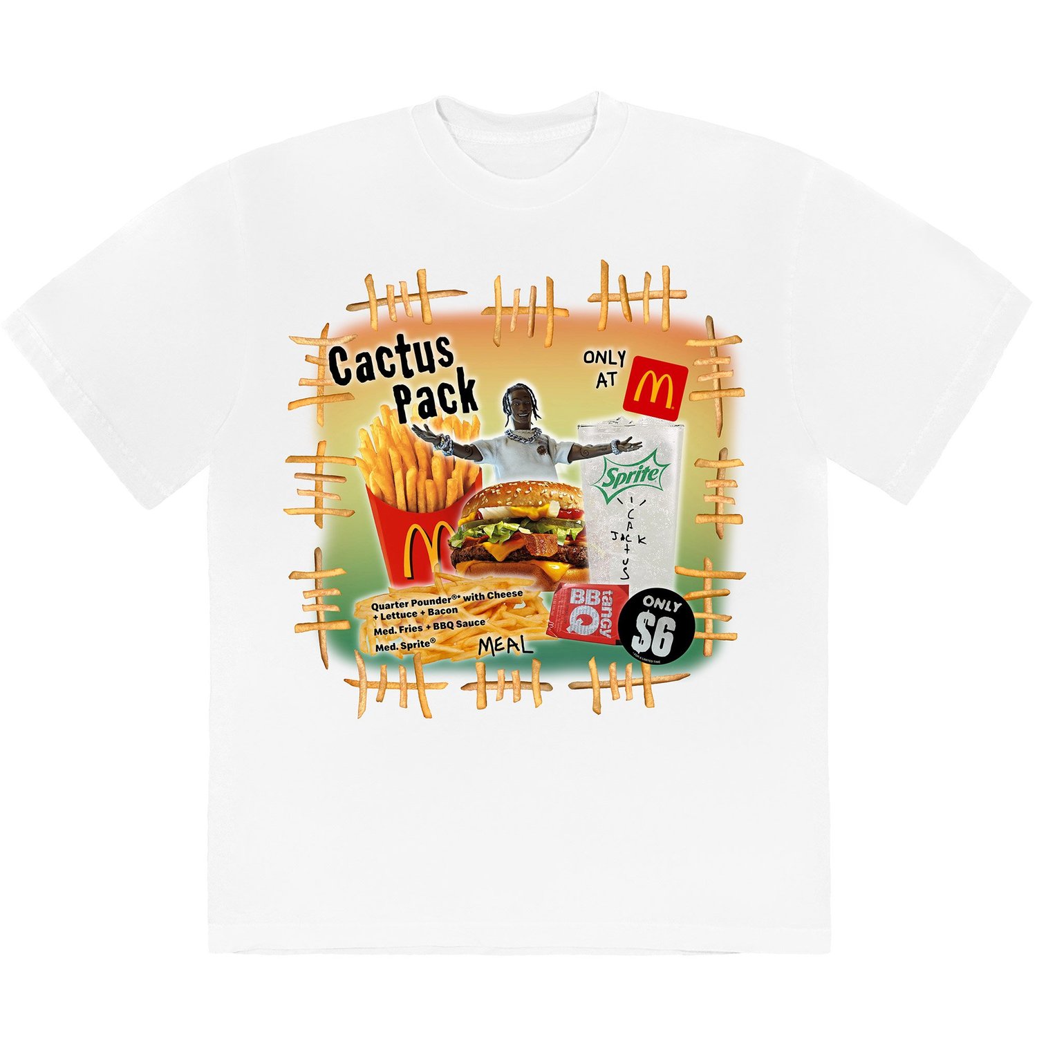 Travis Scott x McDonald's Cactus Pack Vintage Bootleg II T Shirt