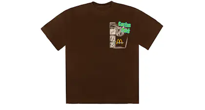 Travis scott x mcdonald's cactus pack sticker hoodie brown Clearance