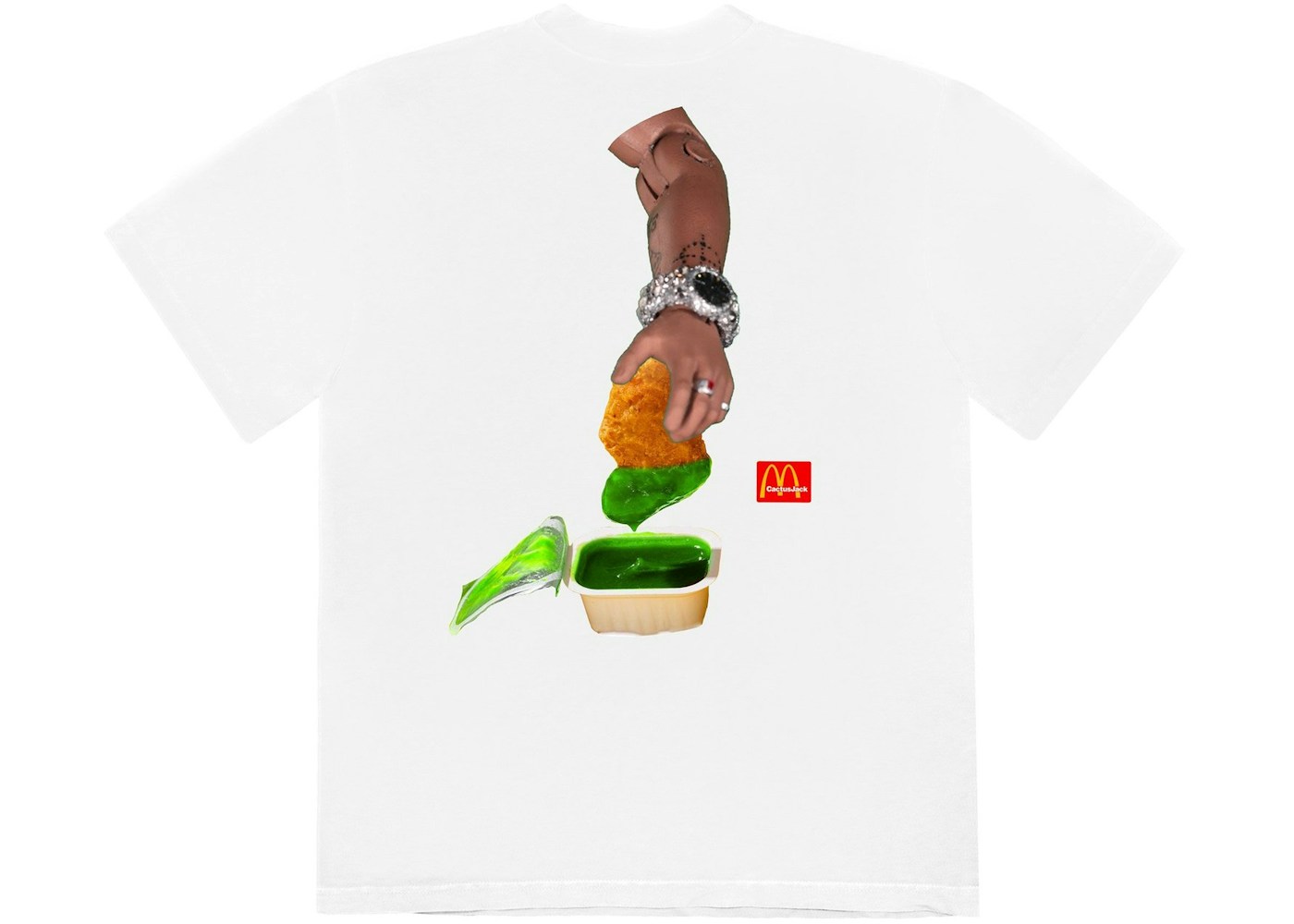 Travis Scott X Mcdonald S Cactus Sauce T Shirt White Fw20 Travis Scott X Mcdonald S Cactus Sauce T Shirt White Fw20