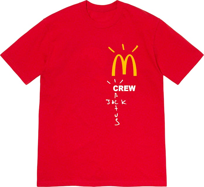 Travis Scott x McDonald's Crew T-Shirt Red Men's - FW20 - US