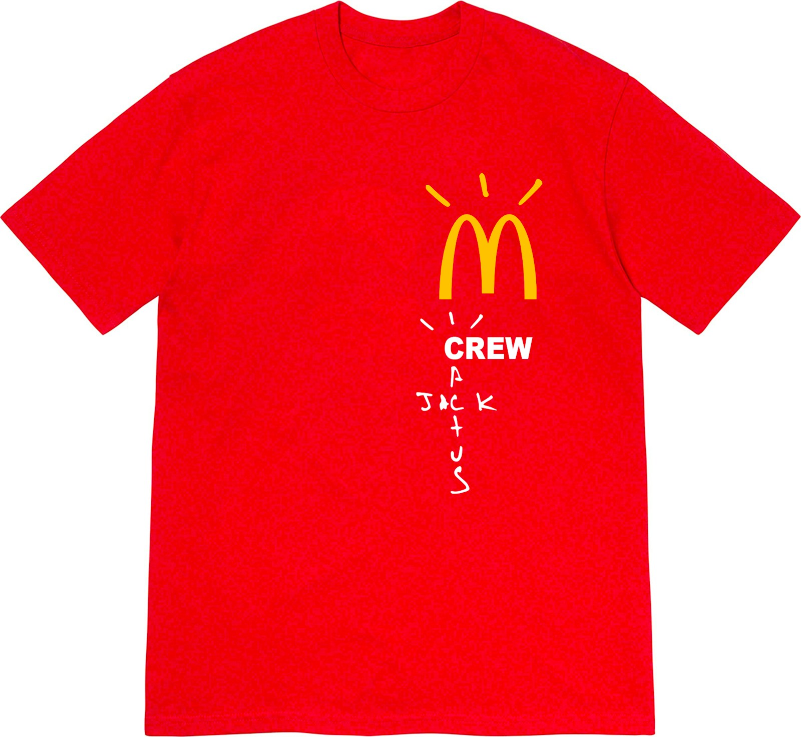 Travis Scott x McDonald's Crew T-Shirt Red - FW20