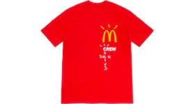 Team-T-Shirt Travis Scott x McDonald's rot