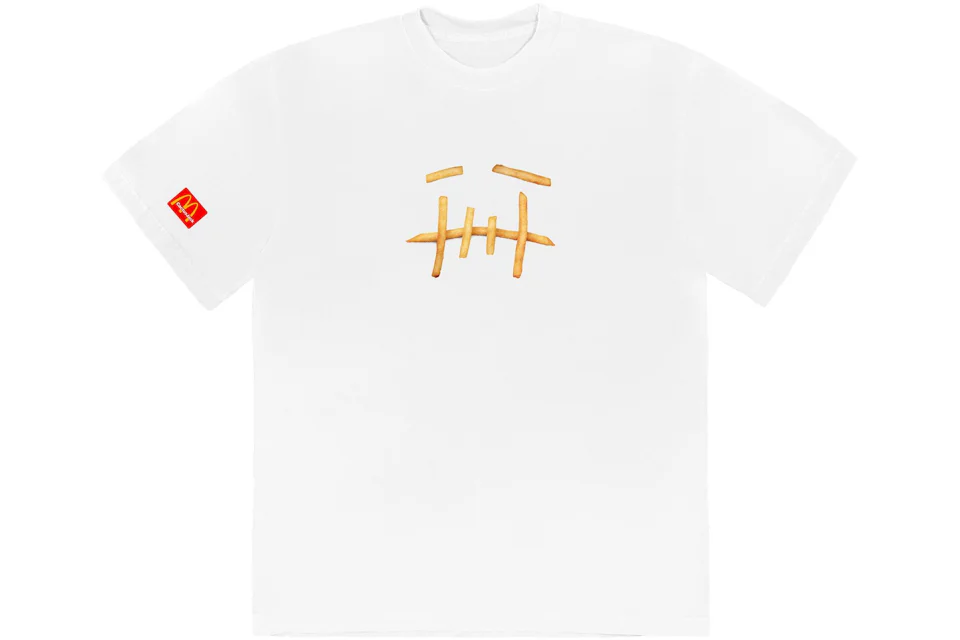 Travis Scott x 麥當勞 Fry T恤白色