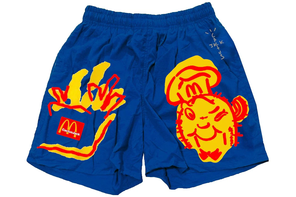 Travis Scott x McDonald's Illustration Shorts Blue