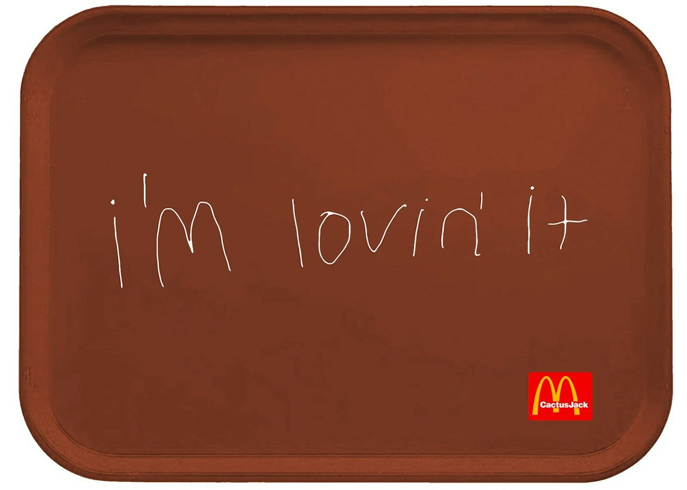 Travis Scott X Mcdonalds I M Lovin It Lunch Tray Travis Scott X Mcdonalds I M Lovin It Lunch Tray