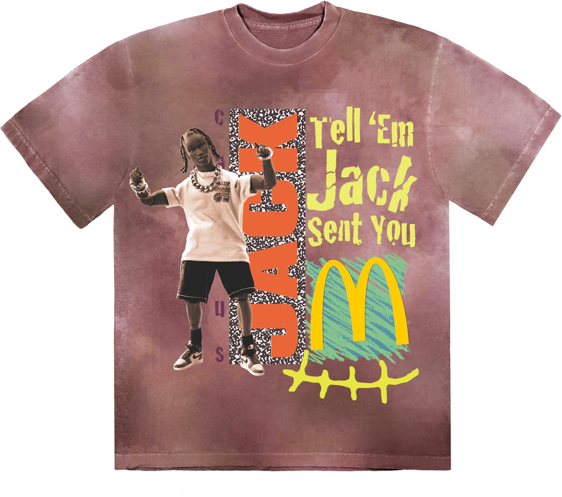 Travis Scott x McDonald's Jack Smile II T-Shirt Berry Men's - FW20