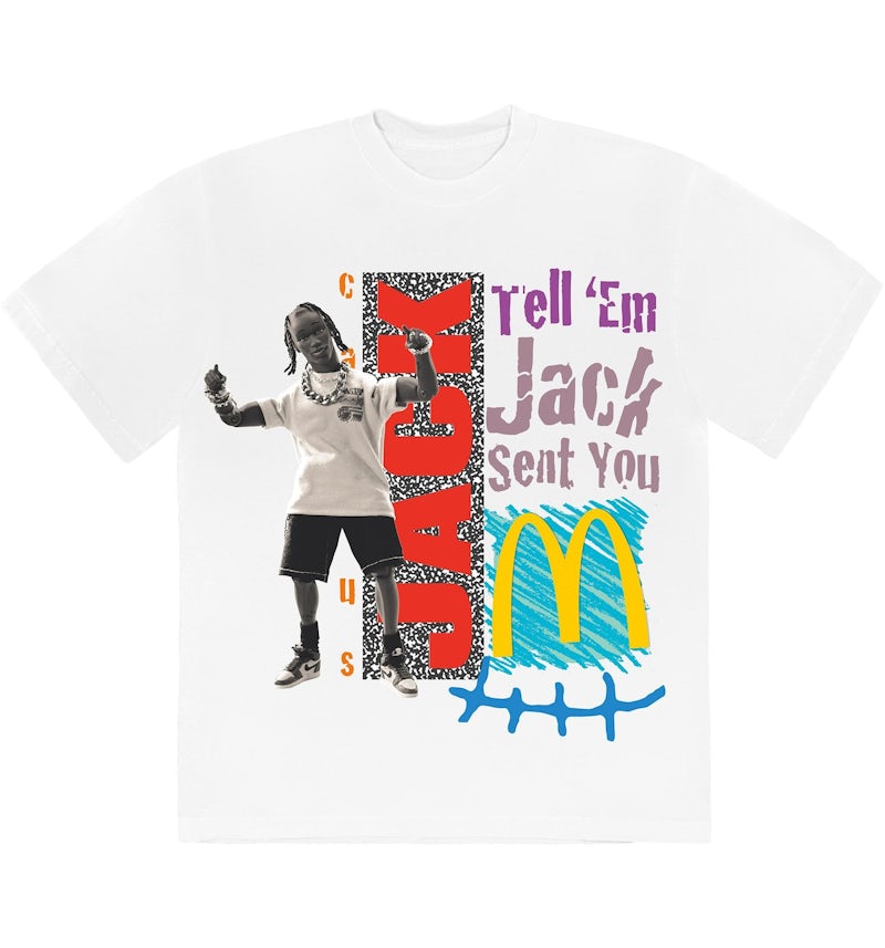 Travis Scott x McDonald's Jack Smile T-Shirt White Men's FW20 US