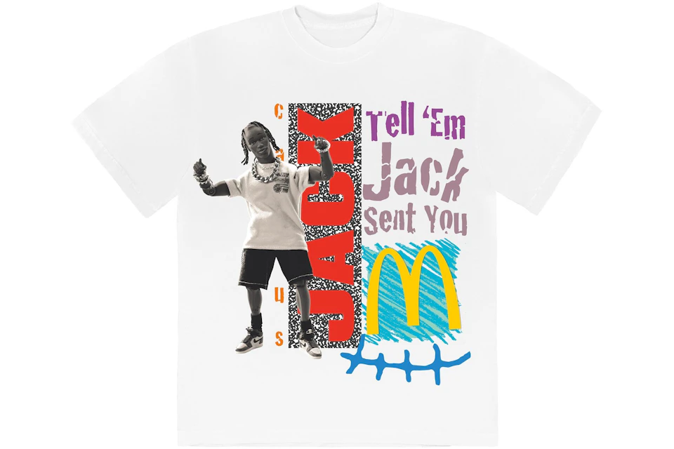 Travis Scott x McDonald's Jack Smile T-Shirt White