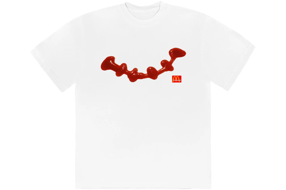 Travis Scott x McDonald's Ketchup T-Shirt White