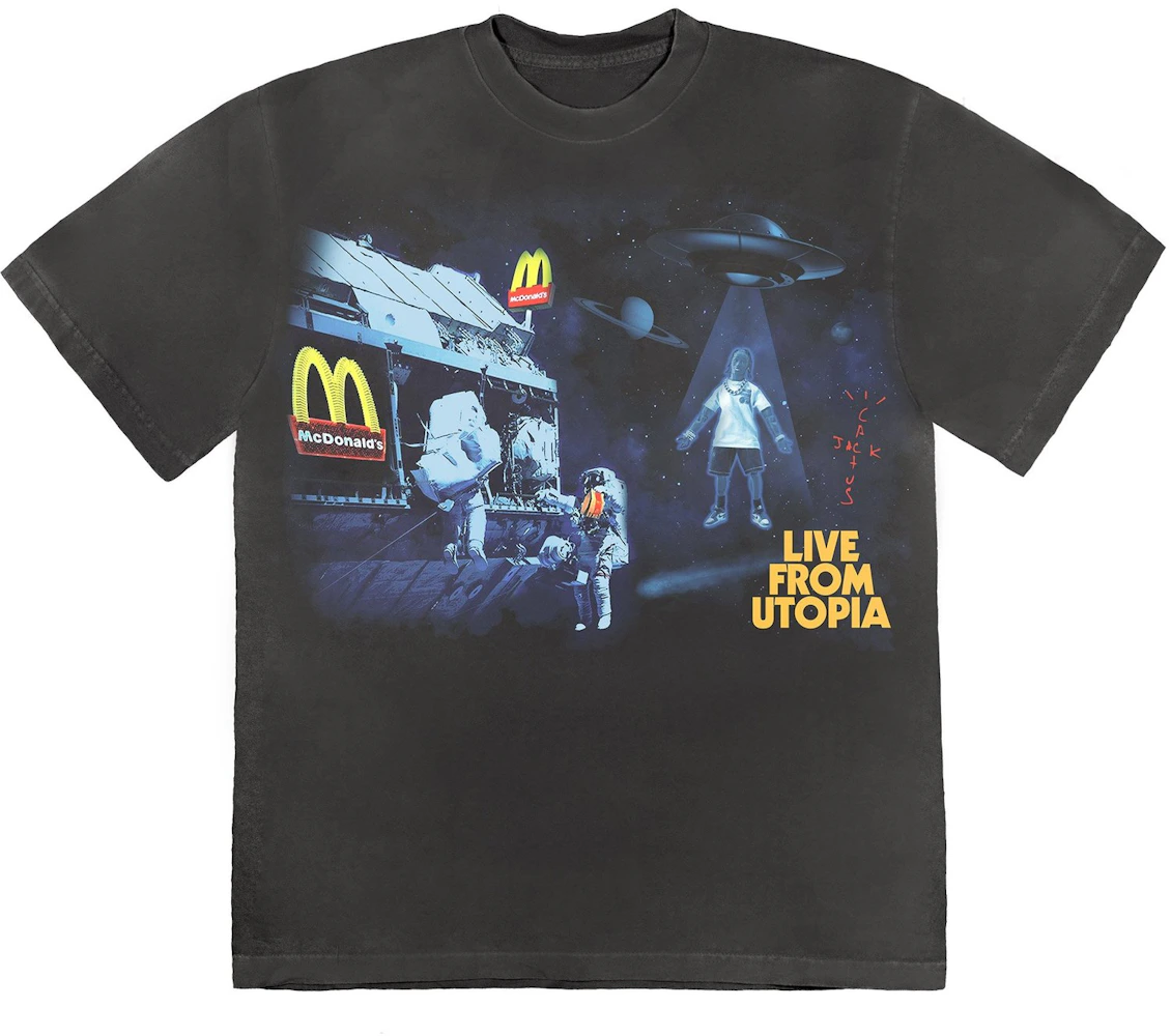 Travis Scott X McDonald's Live From Utopia T-Shirt Black FW20 US