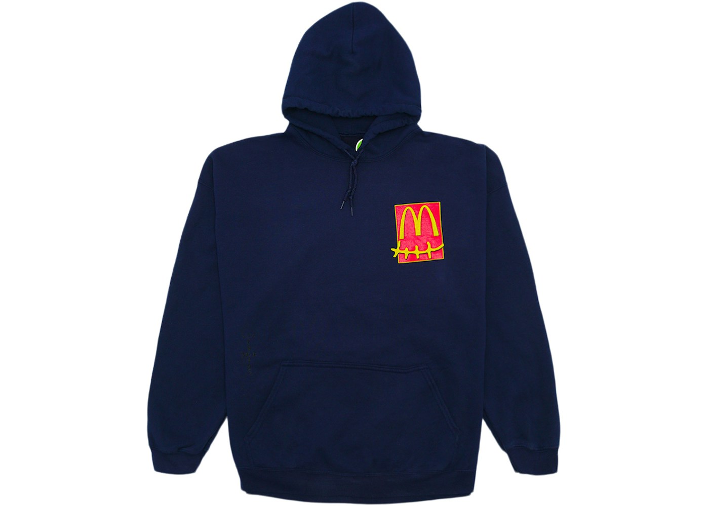 Travis Scott X Mcdonald S Up All Night Sticker Hoodie Navy Fw20 Travis Scott X Mcdonald S Up All Night Sticker Hoodie Navy Fw20