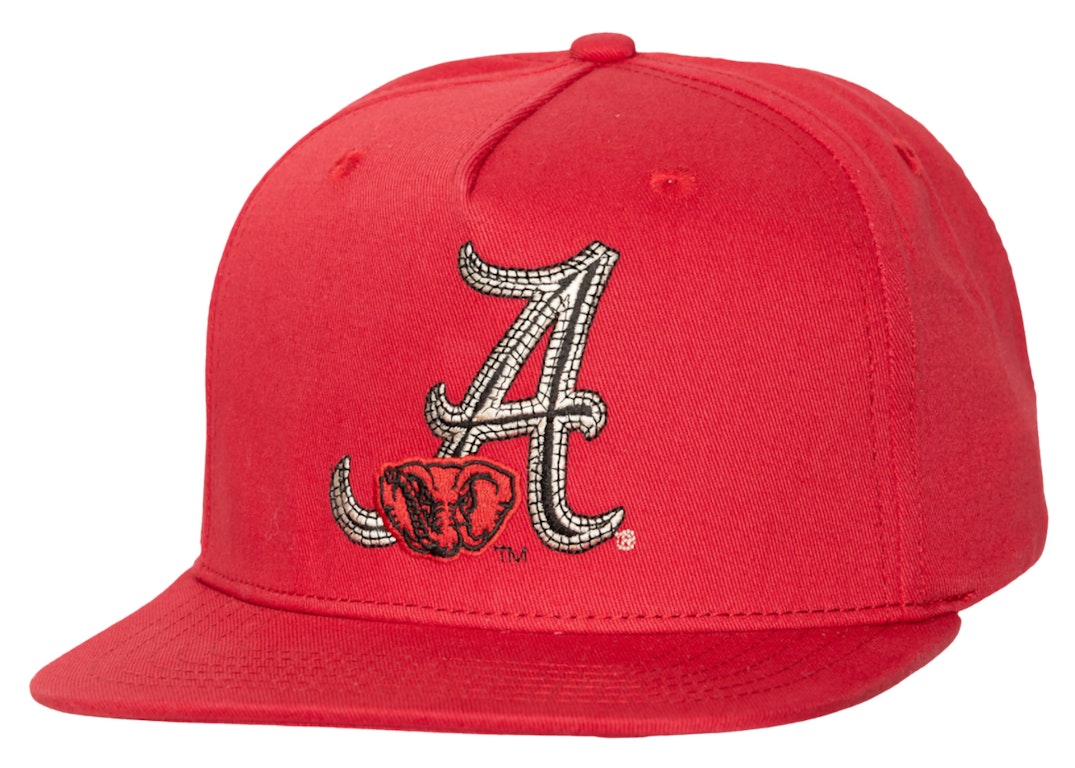 Pre-owned Travis Scott X Mitchell & Ness Alabama Crimson Tide Snapback Hat Red