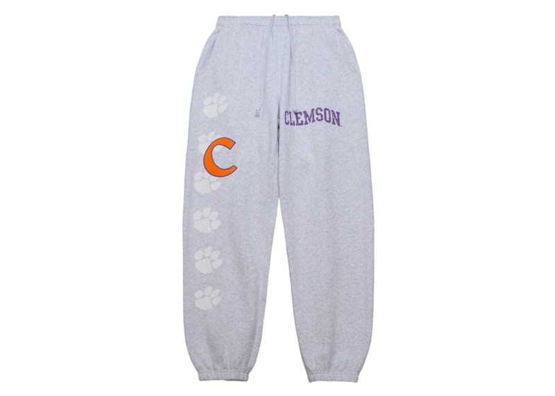 Travis Scott x Mitchell Ness Clemson Tigers Classic Sweatpants Heather Gray SS24 US